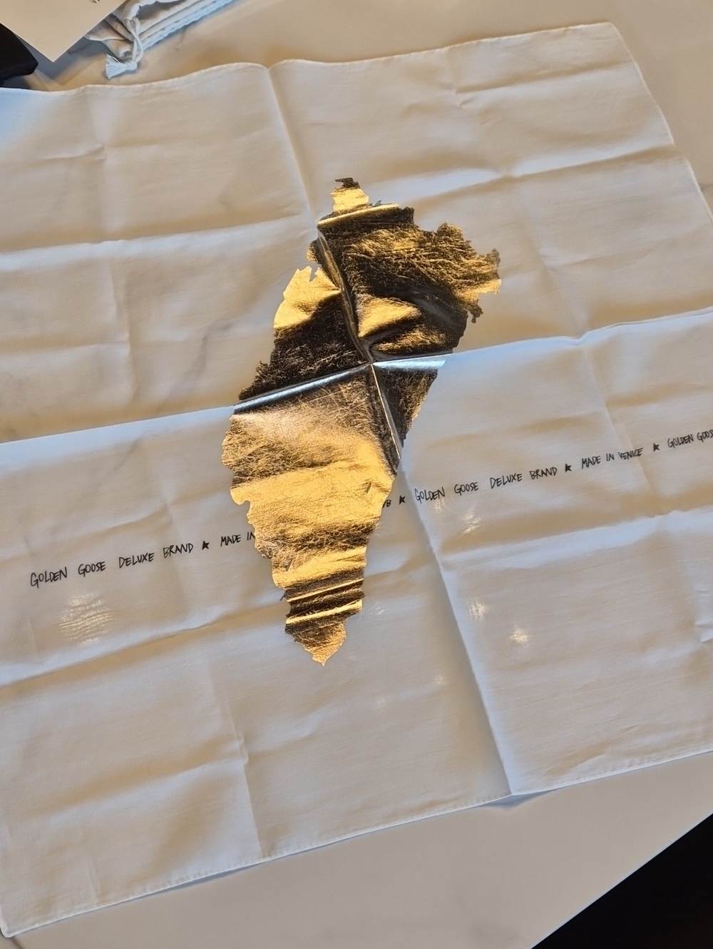 Golden Goose Gold Foil Bandana